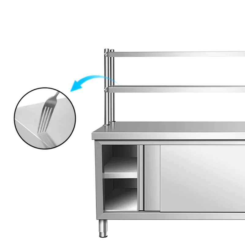 맞춤형 스테인리스 레스토랑 작업대 캐비닛 상단 선반 상 - Commercial Kitchen Worktops 리뷰 및 가격