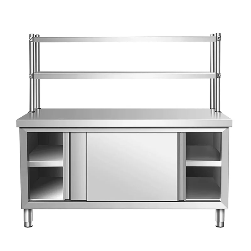 맞춤형 스테인리스 레스토랑 작업대 캐비닛 상단 선반 상 - Commercial Kitchen Worktops 리뷰 및 가격